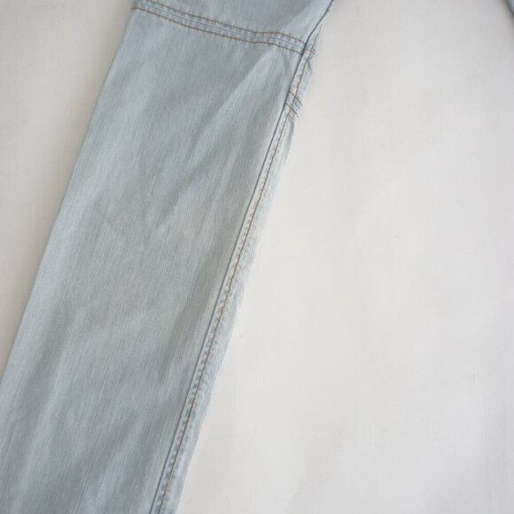 True Religion World Tour Section Moto Light Wash Skinny Blue Denim Jeans 28 - Picture 14 of 16